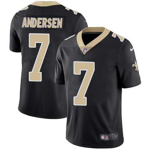 Nike New Orleans Saints #7 Morten Andersen Black Team Color NFL Vapor Untouchable Limited Jersey,We sell and wholesale Nike New Orleans Saints #7 Morten Andersen Black Team Color NFL Vapor Untouchable Limited Jersey on line form chian!